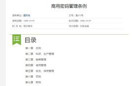 商用密码管理条例